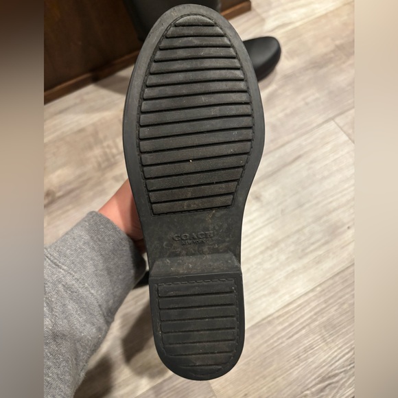 COACH TRISTEE SIGNATURE MATT BLACK WATERPROOF LACE-UP RAIN BOOTS - Picture 4 of 9